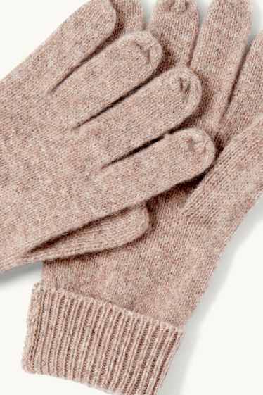 Femmes - Gants en cachemire - taupe