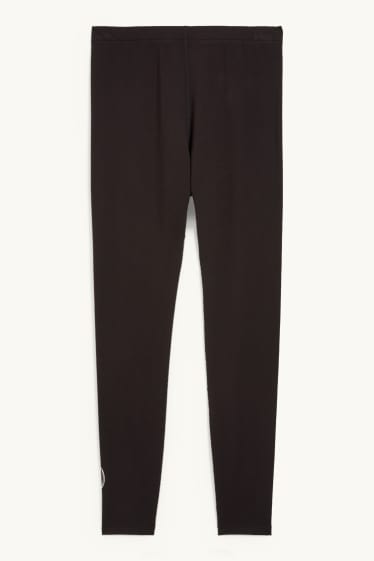 Herren - Lange Thermo-Unterhose  - schwarz