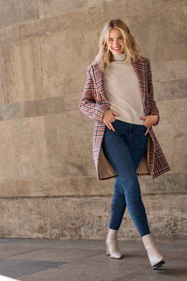 Femmes - Skinny jean - high waist - jean bleu