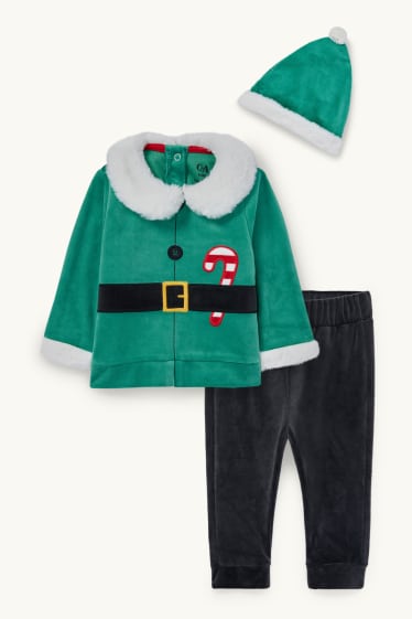 Baby Boys - Elf - Baby Christmas outfit - 3 piece - green