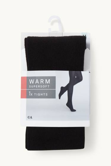 Women - Thermal tights - black