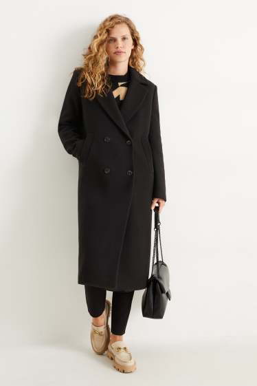 Dona - Abric - mescla de llana - negre