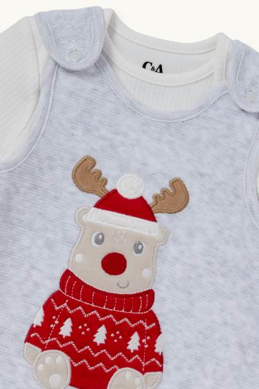 Nadó nen - Rudolf - pijama d’una peça - 2 peces - gris clar