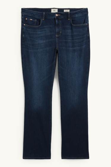 Femei - Bootcut jeans - talie medie - LYCRA® - denim-albastru