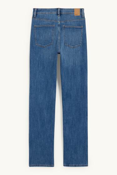 Femmes - Straight jean - high waist - jean bleu