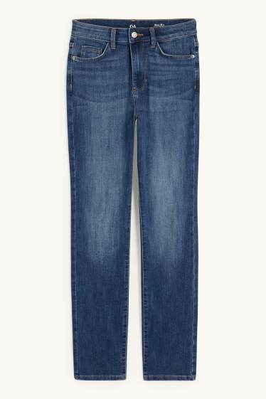 Femmes - Slim jean - high waist - jean bleu