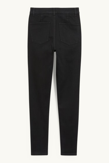 Mujer - Jegging jeans - high waist - negro