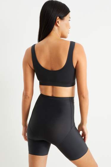 Donna - Brassière - imbottita - senza cuciture - nero