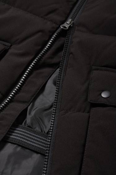 Kobiety - Kurtka narciarska z kapturem - czarny