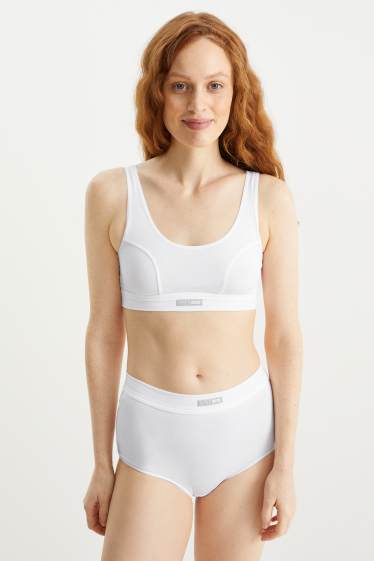 Dámské - Kalhotky hipster - LYCRA® - bílá
