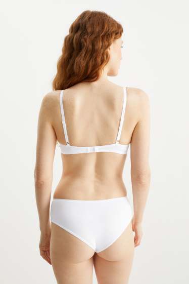 Femmes - Lot de 6 - shortys - LYCRA® - blanc