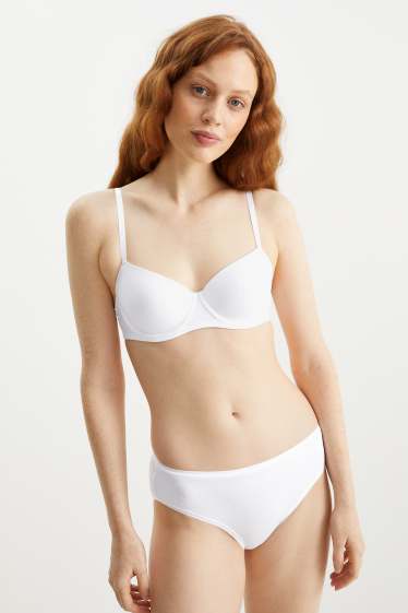 Damen - Multipack 6er - Slip - LYCRA® - weiß