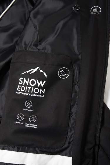 Dámské - Lyžařská bunda s kapucí - bílá