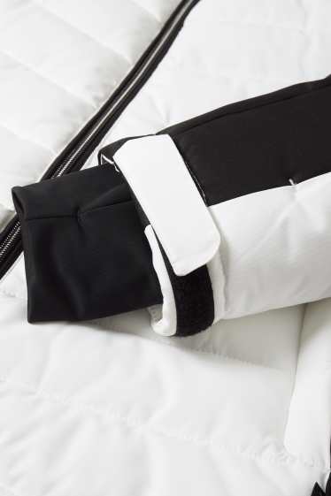 Dámské - Lyžařská bunda s kapucí - bílá