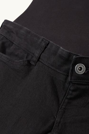 Damen - Umstandsjeans - Skinny Jeans - schwarz