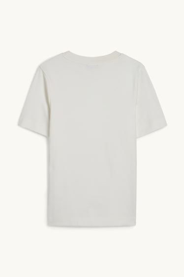 Femmes - T-shirt - blanc crème