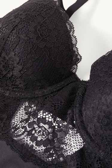 Donna - Top con reggiseno - nero