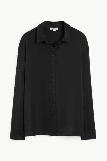 Dames - Business-blouse - zwart
