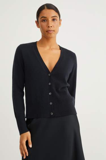 Women - Cashmere cardigan - black