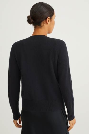 Women - Cashmere cardigan - black