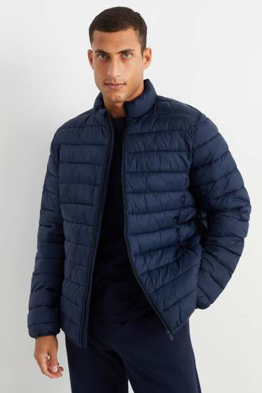 Men - Quilted jacket - dark blue