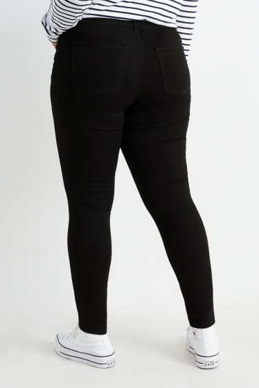 Donna - Jegging jeans - vita alta - nero