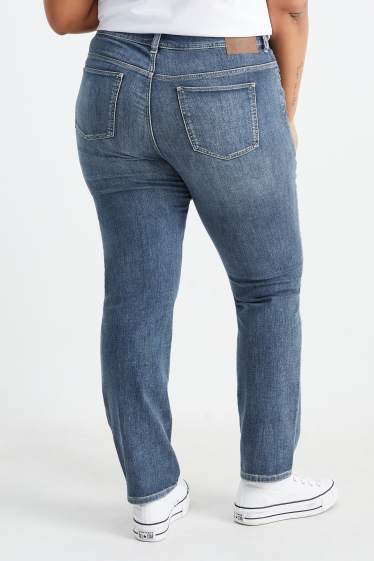 Femmes - Jean coupe droite - mid-waist - LYCRA® - jean bleu