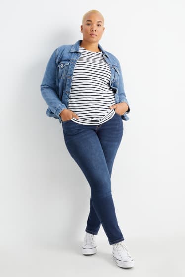 Damen - Slim Jeans - High Waist - Shaping-Jeans - LYCRA® - jeansblau