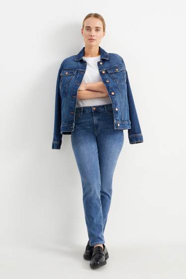 Femmes - Slim jean - mid waist - LYCRA® - jean bleu