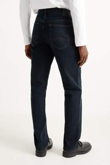 Pánské - Straight jeans - LYCRA® - džíny - tmavomodré