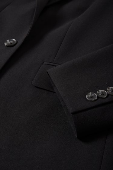 Kobiety - Długi żakiet oversized - czarny