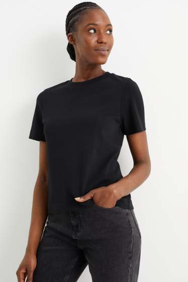 Femmes - T-shirt - noir