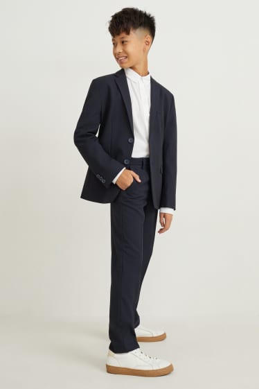 Enfants garçons - Pantalon de costume - Stretch - LYCRA® - bleu foncé