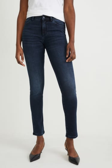 Damen - Slim Jeans - Mid Waist - LYCRA® - dunkeljeansblau
