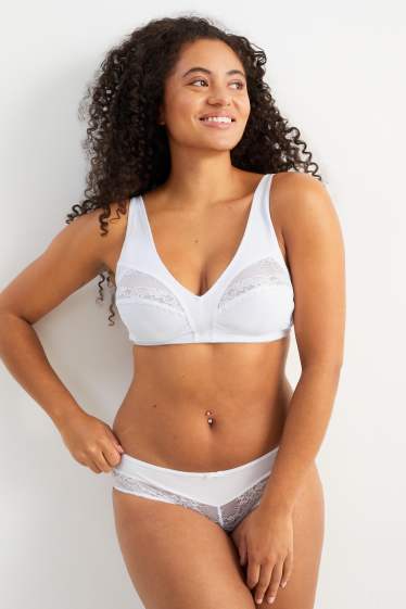 Dámské - Podprsenka bez kostic - bílá