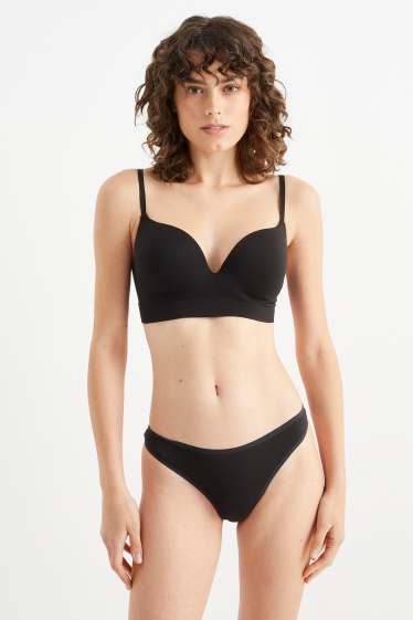 Dona - Paquet de 3 - tanga - negre