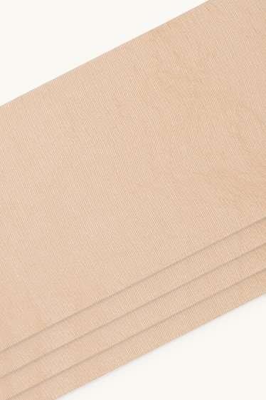 Damen - Multipack 4er - Feinstrumpfhose - 15 DEN - hellbeige
