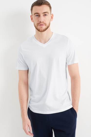 Heren - T-shirt - regular fit  - wit