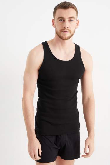 Men - Multipack of 2 - vest - black