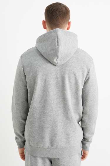 Herren - Hoodie - grau-melange