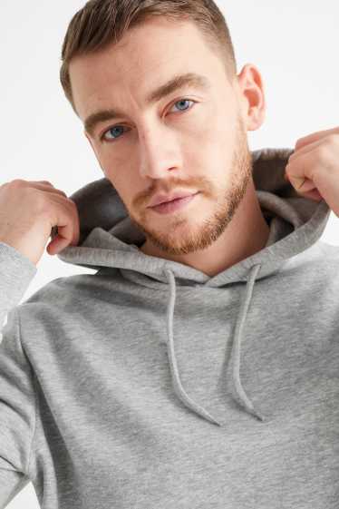 Herren - Hoodie - grau-melange