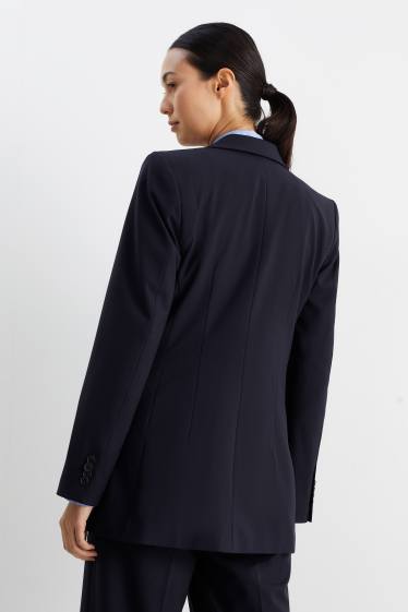 Dames - Business-blazer - regular fit - Mix & Match - donkerblauw