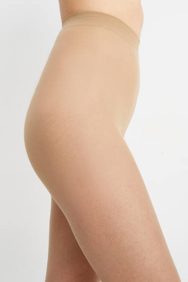 Damen - Multipack 4er - Feinstrumpfhose - 15 DEN - beige