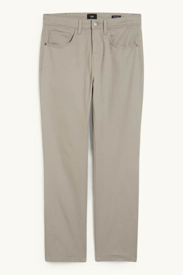 Herren - Hose - Regular Fit - hellgrau-melange