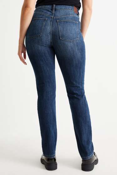 Femmes - Slim jean - high waist - jean bleu