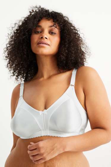 Women - Minimiser bra - shiny - cremewhite