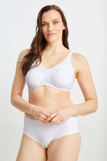 Women - Non-wired minimiser bra - white