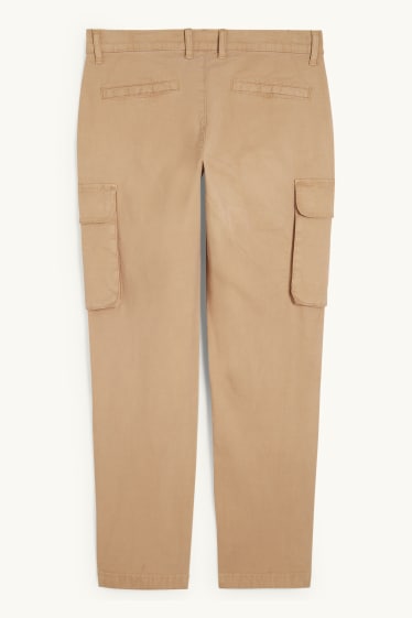 Pánské - Cargo kalhoty - regular fit - béžová