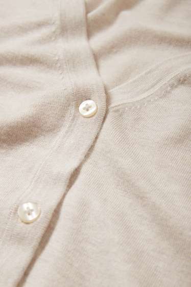 Donna - Cardigan basic - beige chiaro