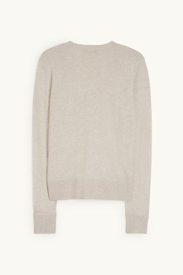 Donna - Cardigan basic - beige chiaro